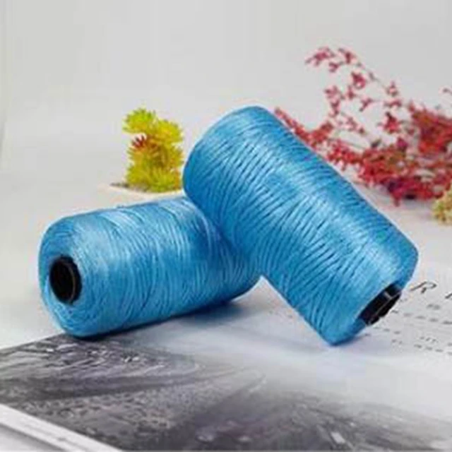 100g/reel  New Summer Crochet Yarn Satin Webbing Designed Blended Fancy Yarn for DIY Hat Handbag Thick Yarn 2