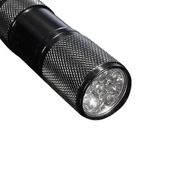 

New Mini 9LED UV Flashlight Ultraviolet Rays Invisible Ink Marker Detection Torch Light for Check the Bill Money