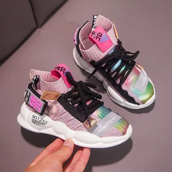 

2019 New Autumn Kids Shoes Sneakers Fashion Casual Children Shoes For Girls Boys Breathable Sport Running Shoes Trainers Boots