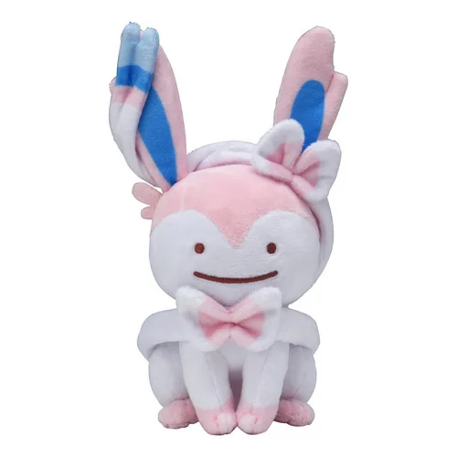 30 см аниме карманное животное Ditto трансформер Sylveon Eevee Мягкие плюшевые куклы 2 стороны Подушка игрушка Дети Рождественский подарок SA3237