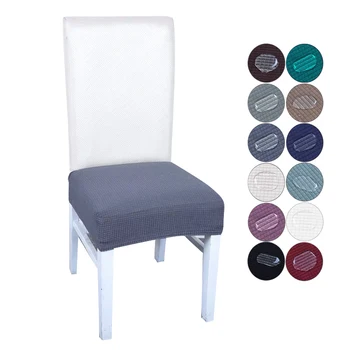 

Waterproof Seat Cover Soft Chair Cover Luxurious Office Seat Thick Chair Covers Stretch Dining Room Hotel Banquet Restaurant