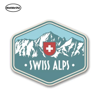 

HotMeiNi 13cm x 9cm Swiss Alps Switzerland Vinyl Car Sticker Travel Luggage Mountains Ski Surf Skateboarding Hip Hop Decals