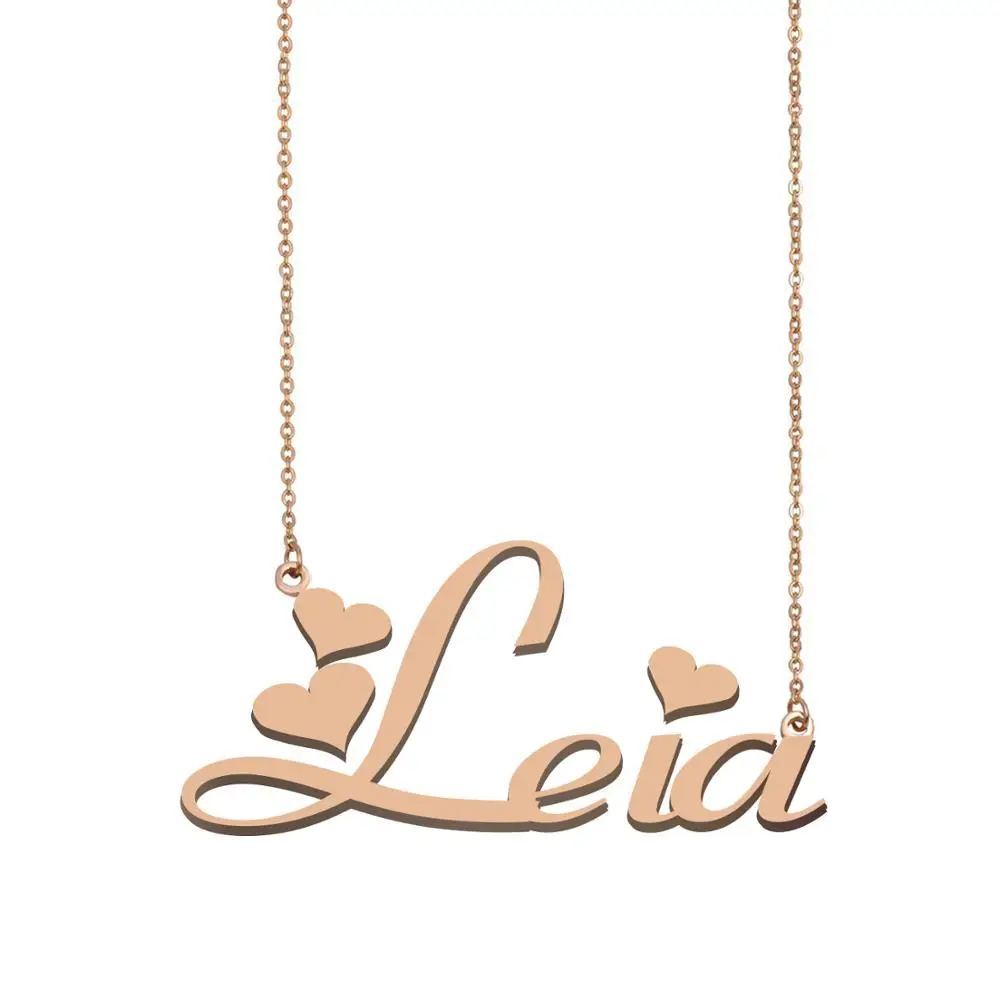 Leia Name Necklace , Custom Name 