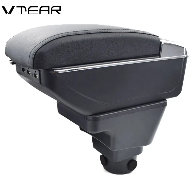 

Vtear For Proton Persona car armrest leather arm rest car-styling USB interface storage box center console interior accessories