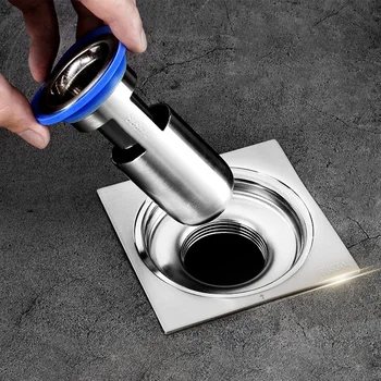 

Hotel Non-Return Water Bathroom Floor Drain Basement Kitchen Home Hair Catcher Stainless Steel U Shaped Backflow Preventer