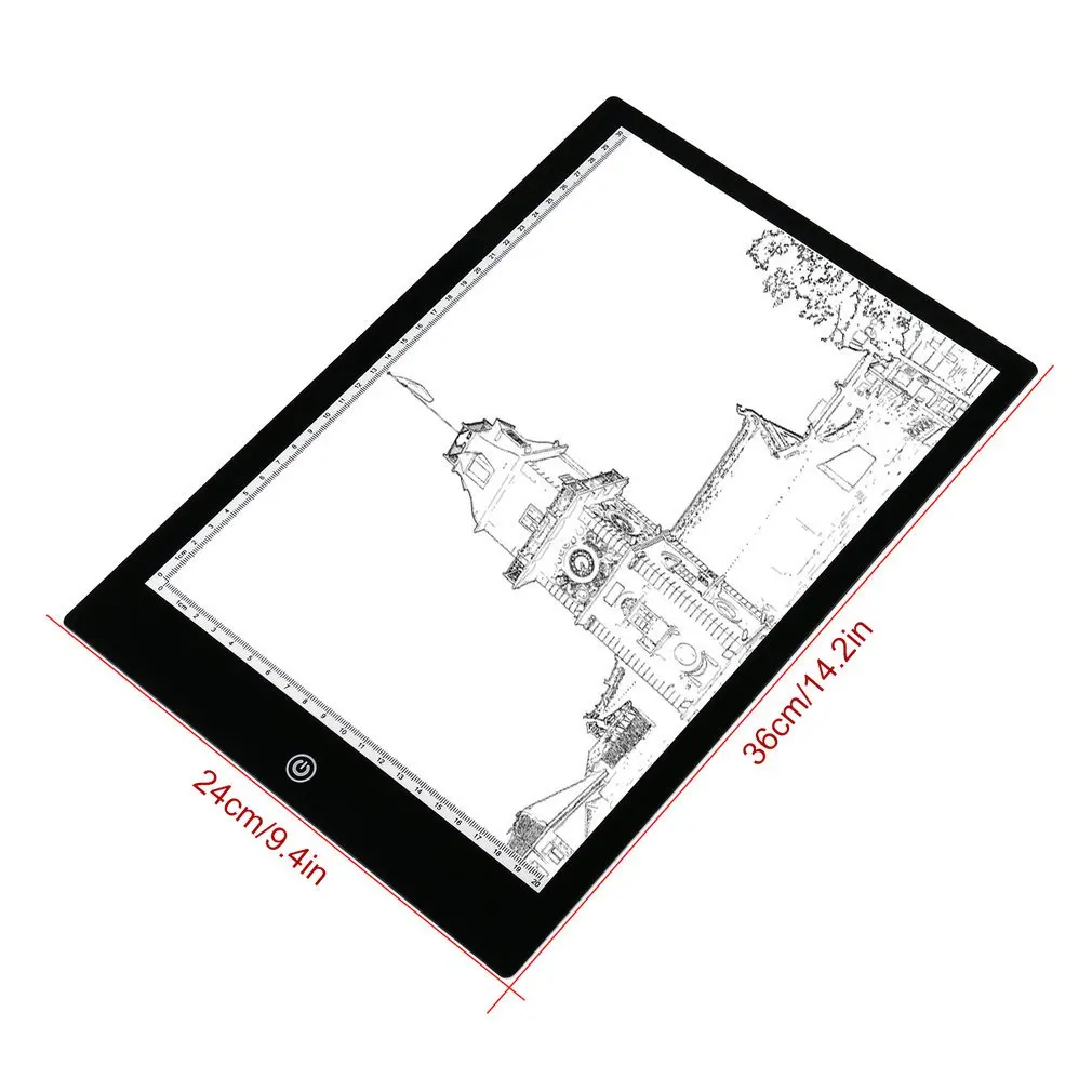 А4 планшет для рисования цифровой графический планшет USB светодиодный световой короб калькирование, копирование доска электронная художественная графическая живопись стол для письма