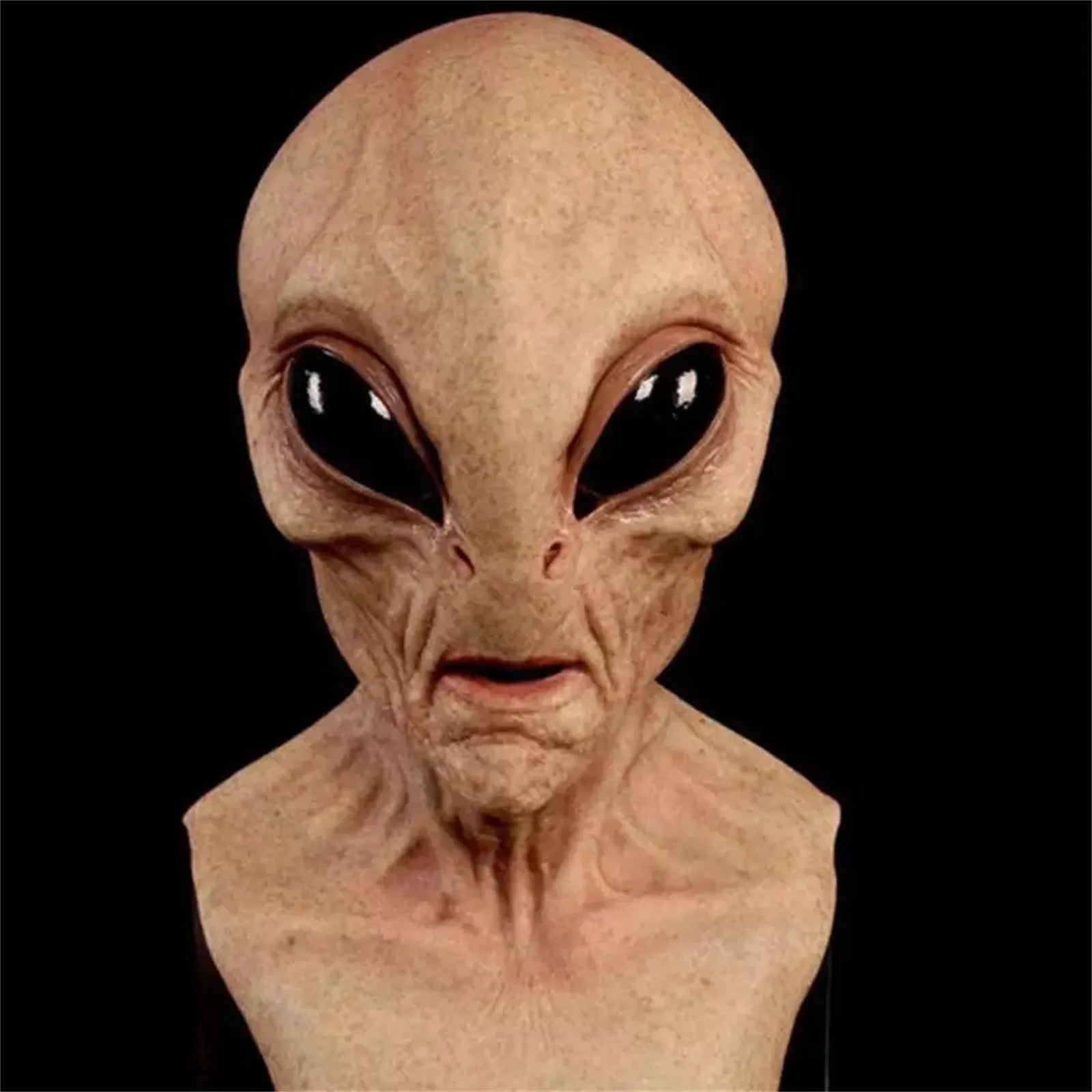 Halloween Alien Mask Scary Horrible Big Eyes Horror Full Head Latex Magic Monster Mondkapjes Wasbaar | Дом и сад