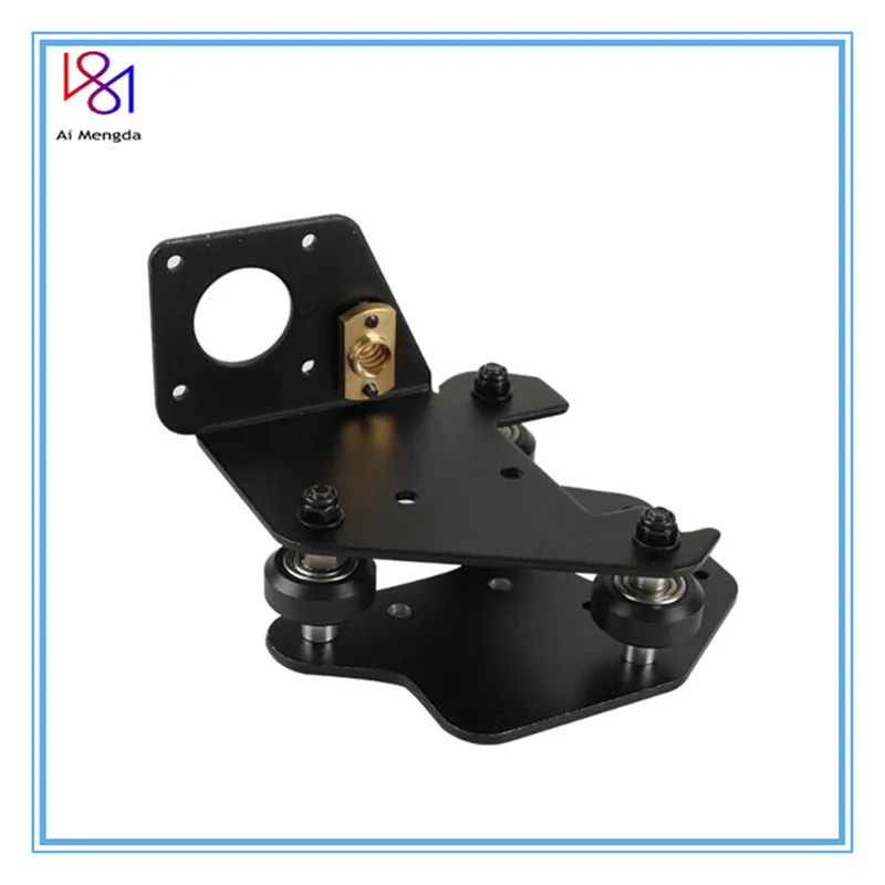 1pcs 3d Printer Parts Cr-10 S4/s5 X Axis Motor Mount Bracket Right/left X-axis Front/back Motor Mount Plate With Wheels T Nut