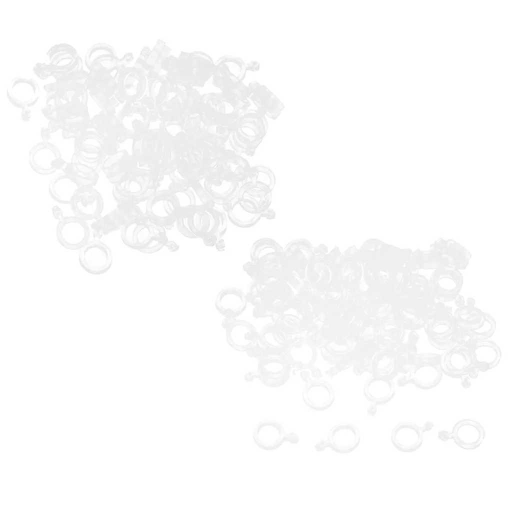 200pcs Baits Elastic Bands Pellet Rubber Rings Clear Baits Holder 5mm 7mm