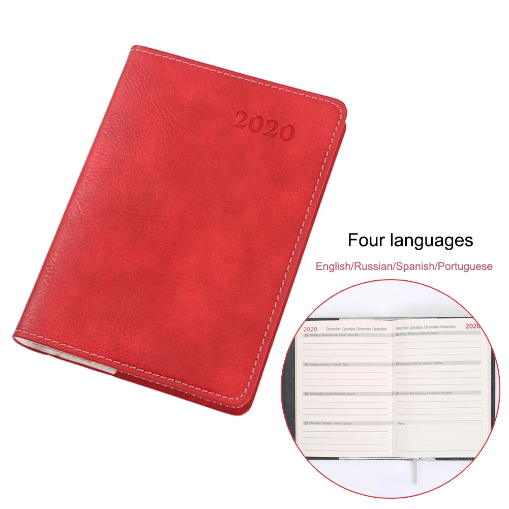 

Calendar 2020 Planner A6 Weekly Planner Diary Notebook School Stationery Agenda Journal Notebooks 9.8*13.8cm