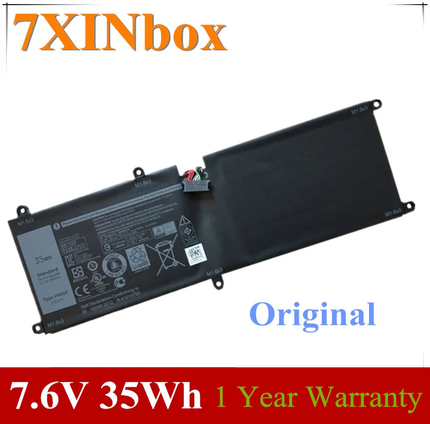 7XINbox 7 6 V 35wh оригинальный VHR5P Аккумулятор для ноутбука DELL Latitude 11 5175 планшет XRHWG 0XRHWG