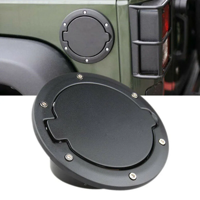 Черная крышка топливного бака для Jeep Wrangler 2007-, сменные Антикоррозийные аксессуары, 1 шт