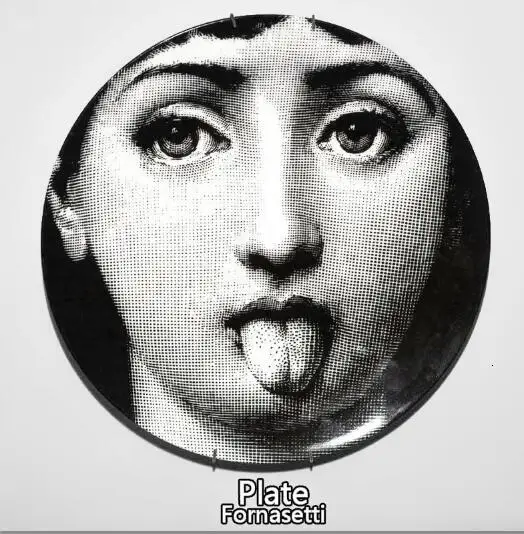 Мода Milan rosenthal Piero fornasetti тарелки, настенные подвесные тарелки, настенные подвесные тарелки, декоративные тарелки, настенные тарелки - Цвет: 22