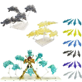 

4Pcs Dragon Special Effect Decoration Dragon Model For General Scale Model Saint Cloth Myth Shiryu Mount Lu Rise Dragon - Purple