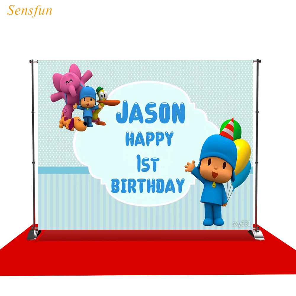 

Sensfun photography theme background 1st birthday toy dots frame baby backdrop for photo studio photocall vinyl background