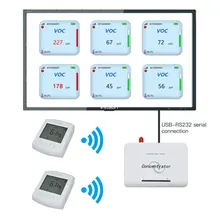 Цифровой детектор качества воздуха внутренний/наружный Датчик TVOC регистратор дистанционный тестер TVOC дальний беспроводной VOC монитор 433/868/915