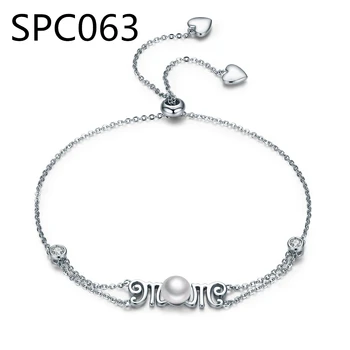 

(Without Box) SPC4 European Fashion Blue Ocean Style Glass Charms Bracelets Silver Plated Beads Bracelets Diy Jewelry
