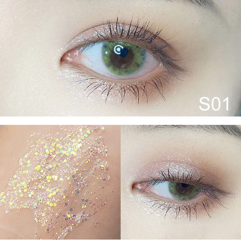 Wholesale Liquid Eyeshadow Polarized Waterproof Long Lasting Shimmering Shining Eyeshadow Women Girl Ladies Eye Makeup M3