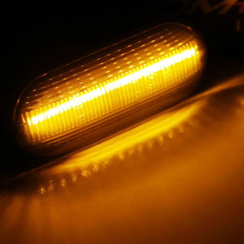 

2x Car LED Side Marker Lights Flashing Lamps IP67 Replacement For MK4 Golf Bora