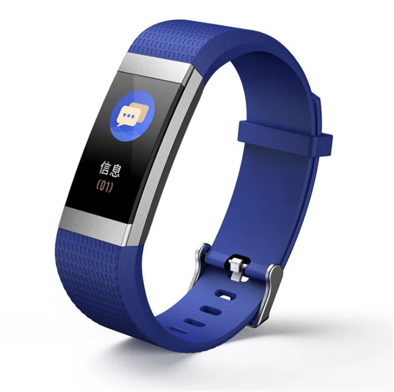 

1pcs smart bangle Body fat Heart rate Blood bracket pressure movement Monitoring Multifunction Bluetooth Pedometer wristband