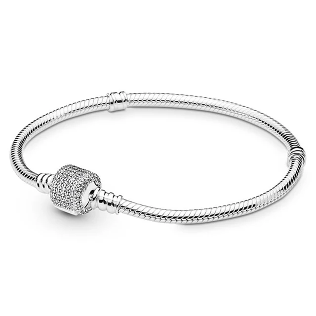Boosbiy Silver Plated Cute Owl Snake Chain Charm Bracelet For Women Fashion Brand Bracelets DIY Jewelry Gift Making SC12