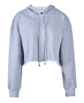 

Solid color autumn and winter women's sweatshirt casual hooded sweatshirt