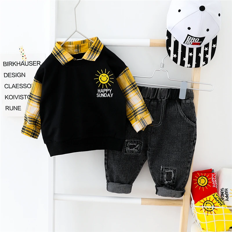 Весенняя детская повседневная одежда 2020 комплекты одежды для мальчиков