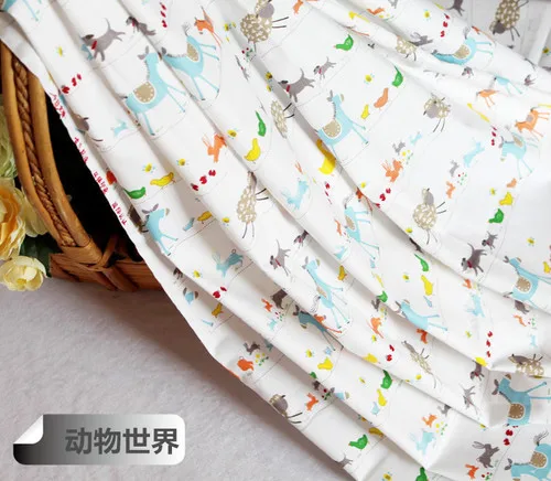 Чистый хлопок саржевая ткань детское покрывало и одеяло постельные принадлежности ткань детская мультяшная одежда ручной работы ткань ткани - Цвет: 4