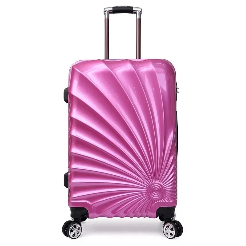 purple 20/24 ''28 дюймов 3 шт комплект багажных сумок на колесиках Дорожный чемодан с спиннерными колесами каюта носить на чемодан для багажа на колесиках Модный чехол - Color: purple