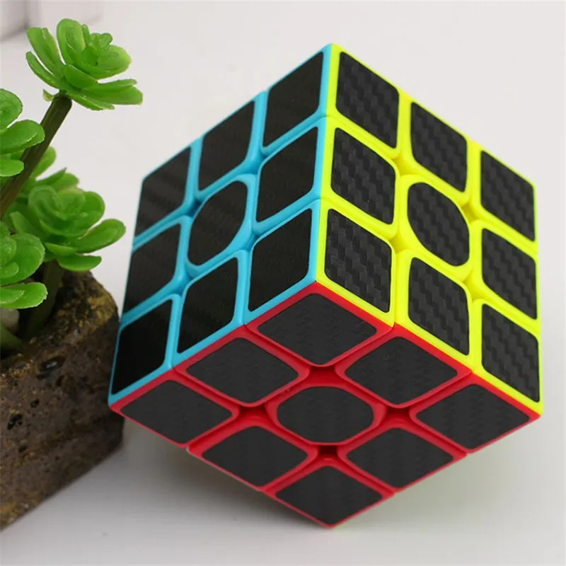 Z-CUBE наклейка из углеродного волокна 3x3x3 магические кубики 3*3 скоростные Пазлы cubo magico развивающие антистрессовые игрушки для детей и взрослых