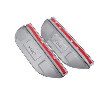 

2pcs/set Car Accessories Rearview Mirror Rain Eyebrow Sticker For Smart 453 fortwo forfour Car Styling Rearview Mirror Sticker