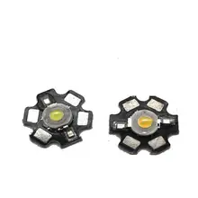 

1pcs 1W 3W High Power LED Beads Full Spectrum Pure White With 20mm Black Star PCB Heat sink Aluminum Substrate lights Wholesale