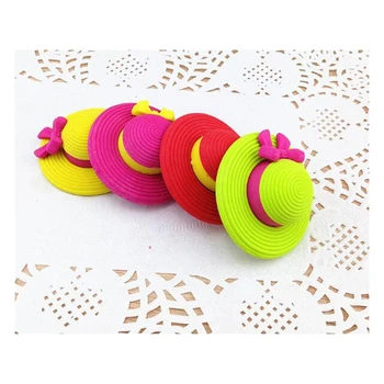 

Girl Sun Hat Eraser Adorable Collection Pencil Erasers for Kids Gift Novelty Erasers for Gifts and Rewards School Stationery