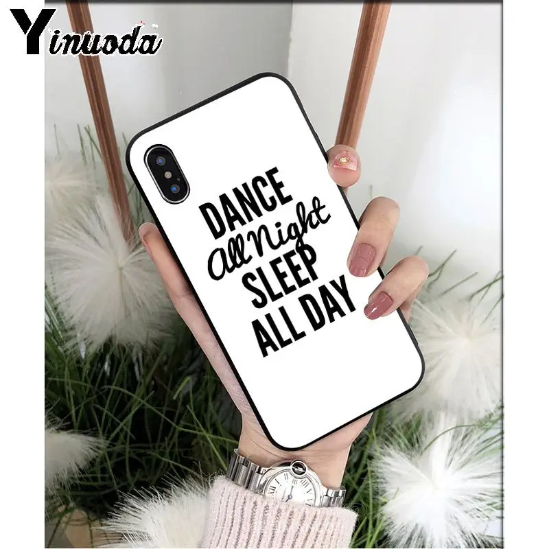 Yinuoda I Love Dance TPU Мягкий силиконовый чехол для телефона Apple iPhone 8 7 6 6S Plus X XS MAX 5 5S SE XR 11 11pro максимальный чехол - Цвет: A9
