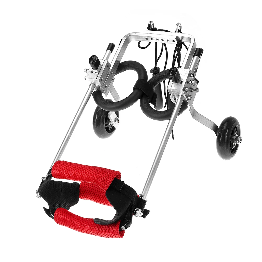 

Handicapped Assisted Walking Tool Small Adjustable Home Heath Care Pet Wheelchair Aluminium Alloy Cat Disabled Dog Accessories