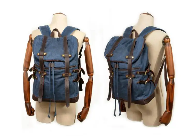 

Free Shipping,Brand classic canvas backpack,vintage schoolbag.travel bag,laptop backpack.leather bag.sales.waterproof