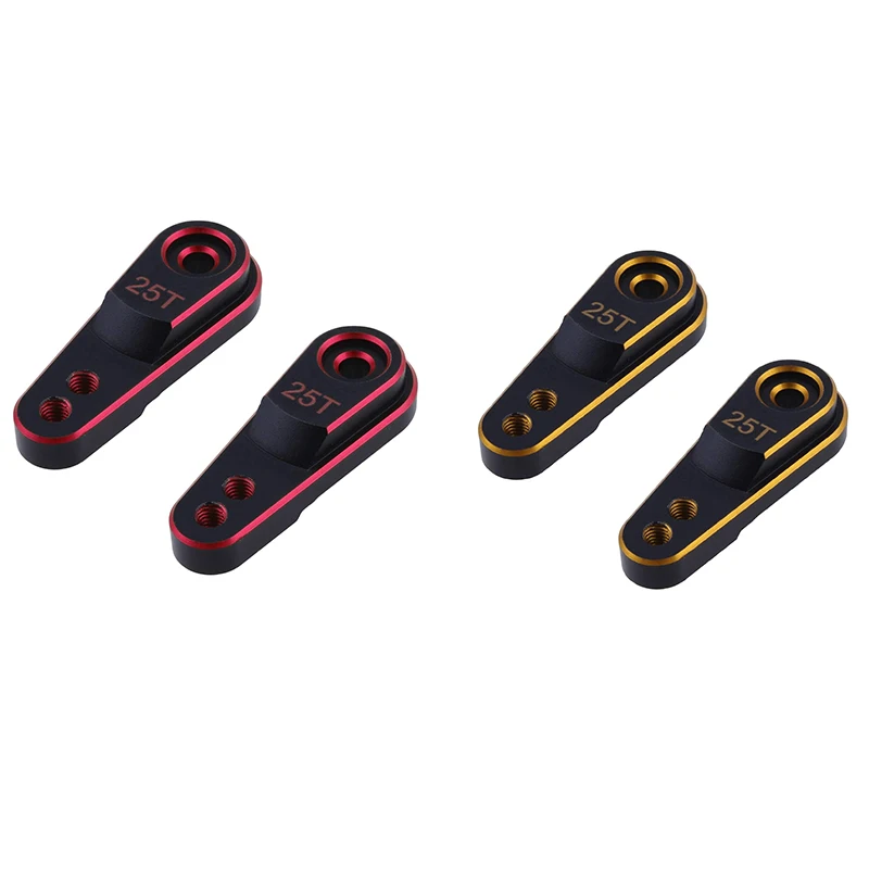 

2Pcs Hard Aluminum Alloy 25T M3 Steering Link Servo Arm Horn for 1/10 RC Crawler Traxxas TRX4 Metal Upgrade Parts