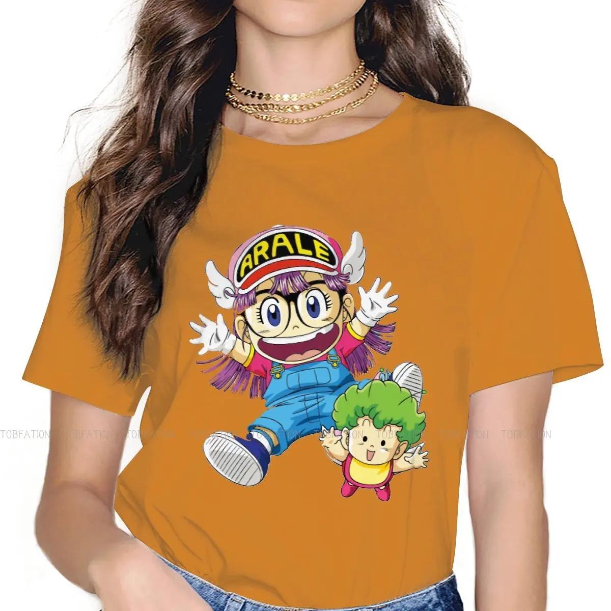 Arale Norimaki Unique TShirt for Girl Dr Slump Norimaki Arare Cartoons 5XL New Design Graphic  T Shirt Short Sleeve tee shirts Tees