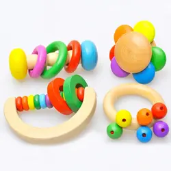 Детская ручная деревянная погремушка orff инструменты Детские Игрушки для раннего возраста детские игрушки 0,05