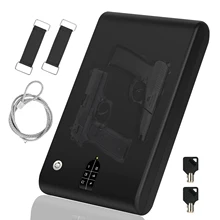 

OSPON Mini portable touch screen digital password in pistol handgun safe box Two guns