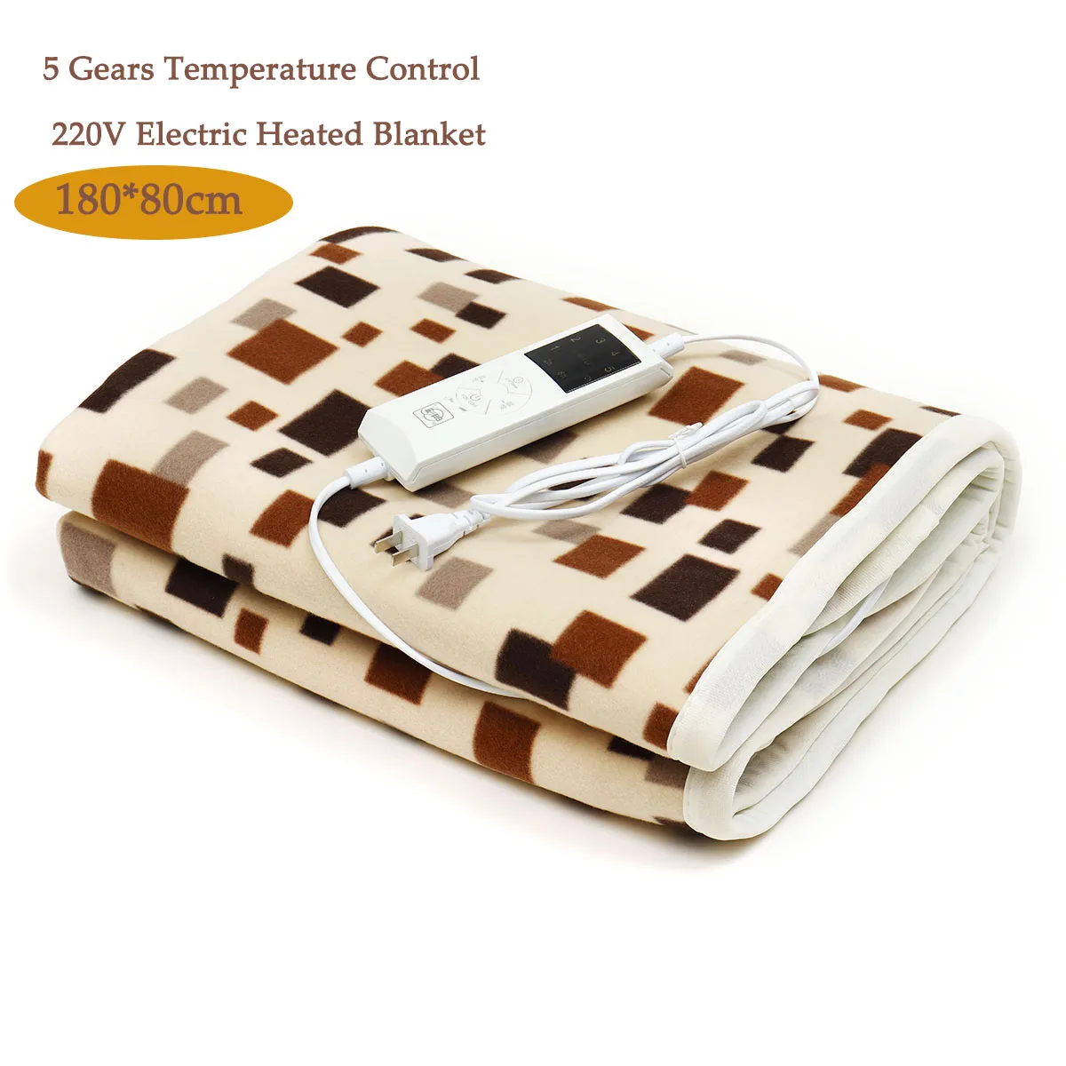 Электрическое одеяло более плотный Обогреватель Одеяло с подогревом * 80 см регулируемая температура 180 термостат Электрический ковер с