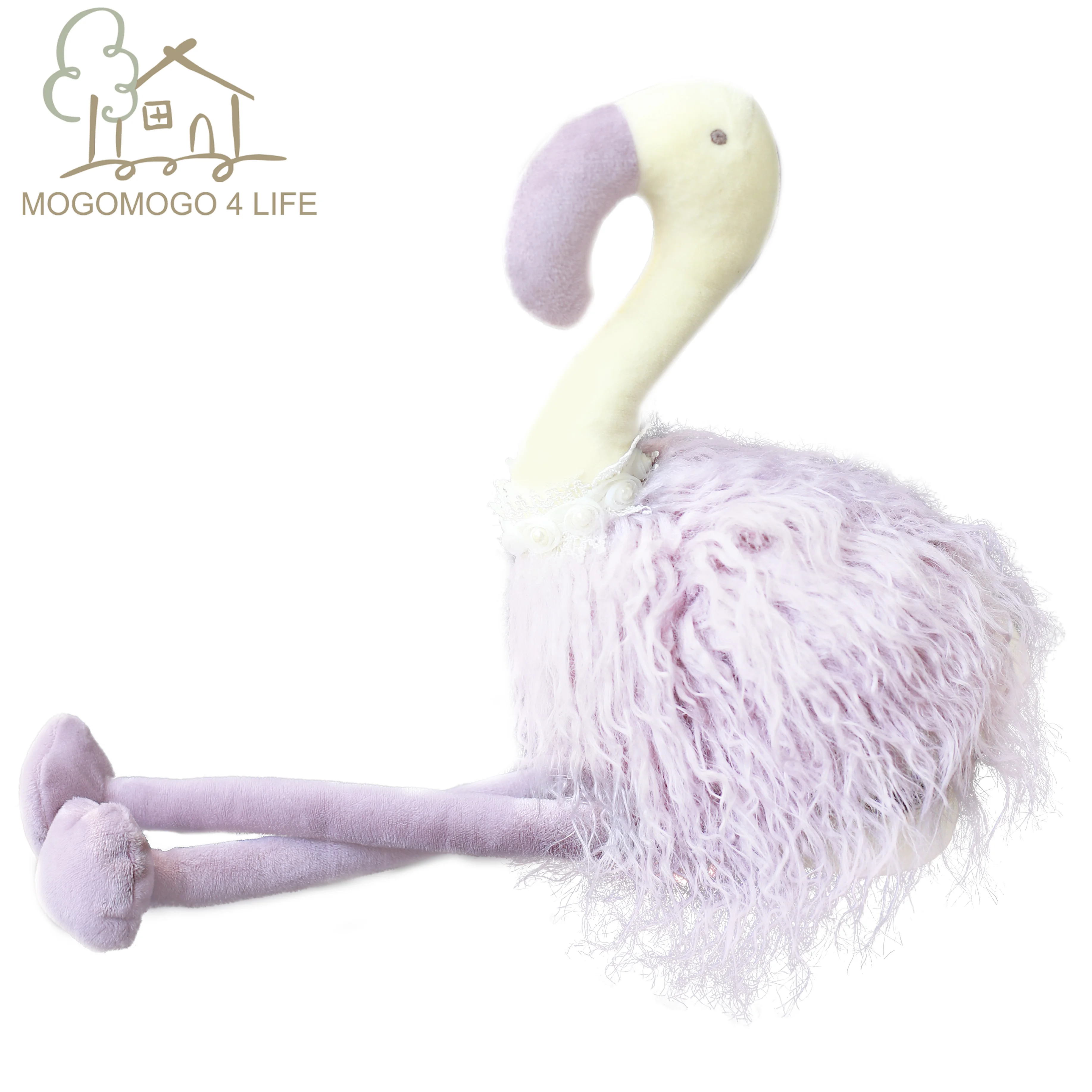 large stuffed flamingo