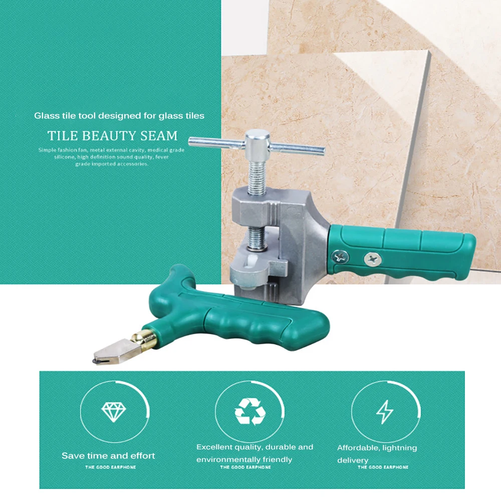 

Professional Tile Glass Cutter Hard Diamond Cutting Glass Tile Pistol Manual Cutting Tool Glass Tile Quick Breaker With Wheel