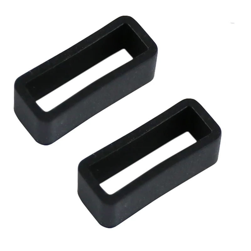 

Watchbands Strap Loop ring Silicone Rubber Watch Bands Holder Locker Wrist Watch Accessorie 14 16 18 20 22 24 26mm(2 packs)