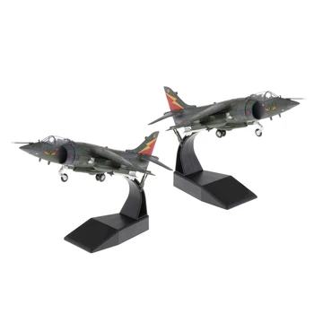 

2Pcs 1/72 British Aircraft Diecast Model Aircraft & Dispaly Stand Home Decor