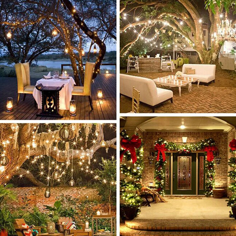 300 LED Solar Light Outdoor Waterproof Fairy Garland String Lights Christmas Party Garden Solar Lamp Decoration 5/10/20/30M patio string lights