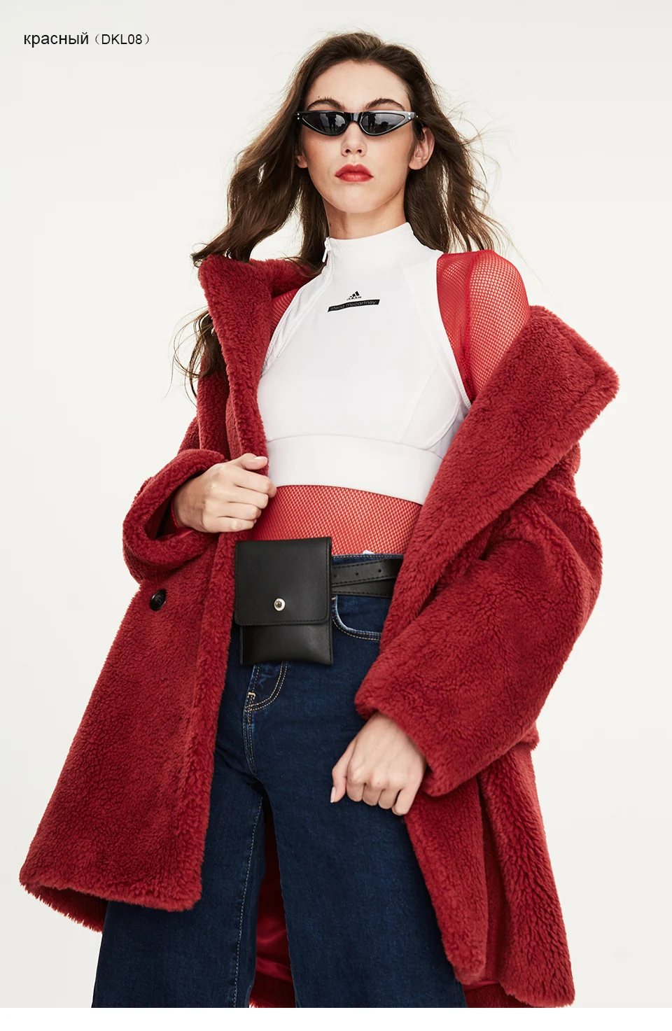 JAZZEVAR зимнее Новое поступление пальто с мехом женская высококачественная стильная верхняя одежда средней длины K9052