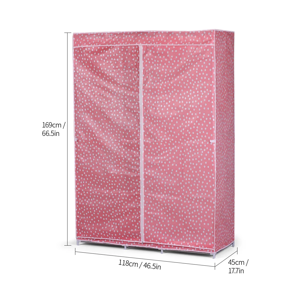 Hot Fully Closed Portable Non woven Fabric Cover Clothes Storage font b Closet b font Quilts