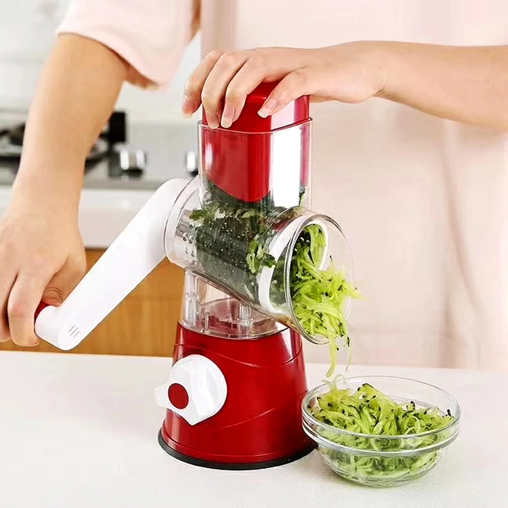 Cortador de verduras, triturador de alimentos, rallador para vegetales, picadora Manual de queso, repollo, accesorios de cocina para el hogar - Imagen 4
