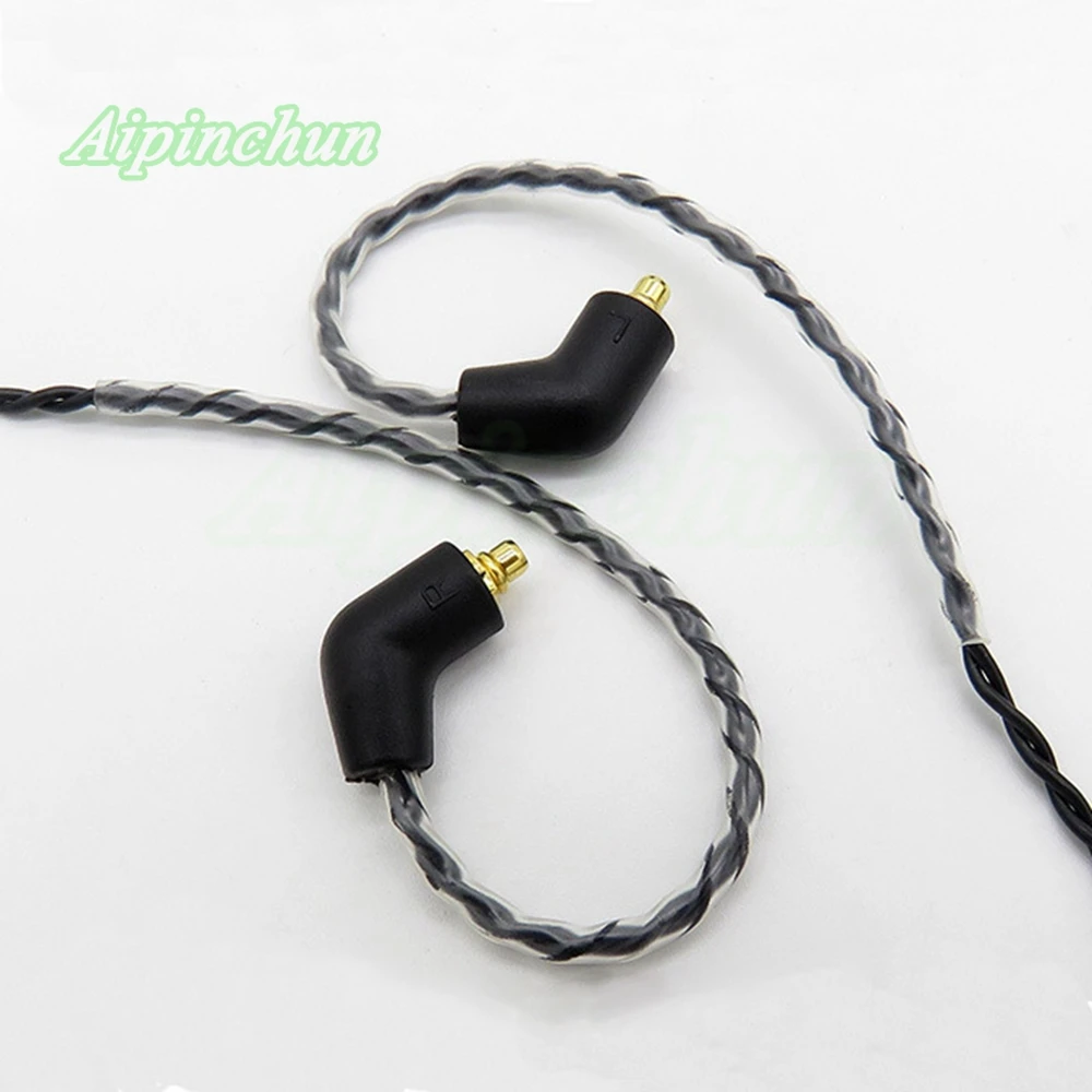 Черный Сменный кабель для наушников Aipinchun MMCX Shure SE215 SE315 SE425 SE535 SE846 наушники 3 5 мм L
